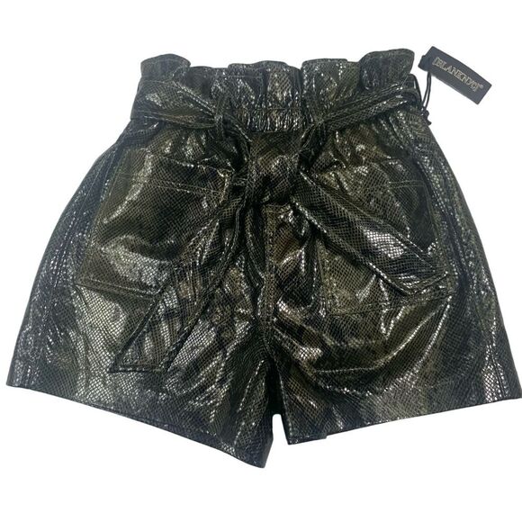 Blank NYC Snakeskin Paper bag Shorts - Picture 3 of 12